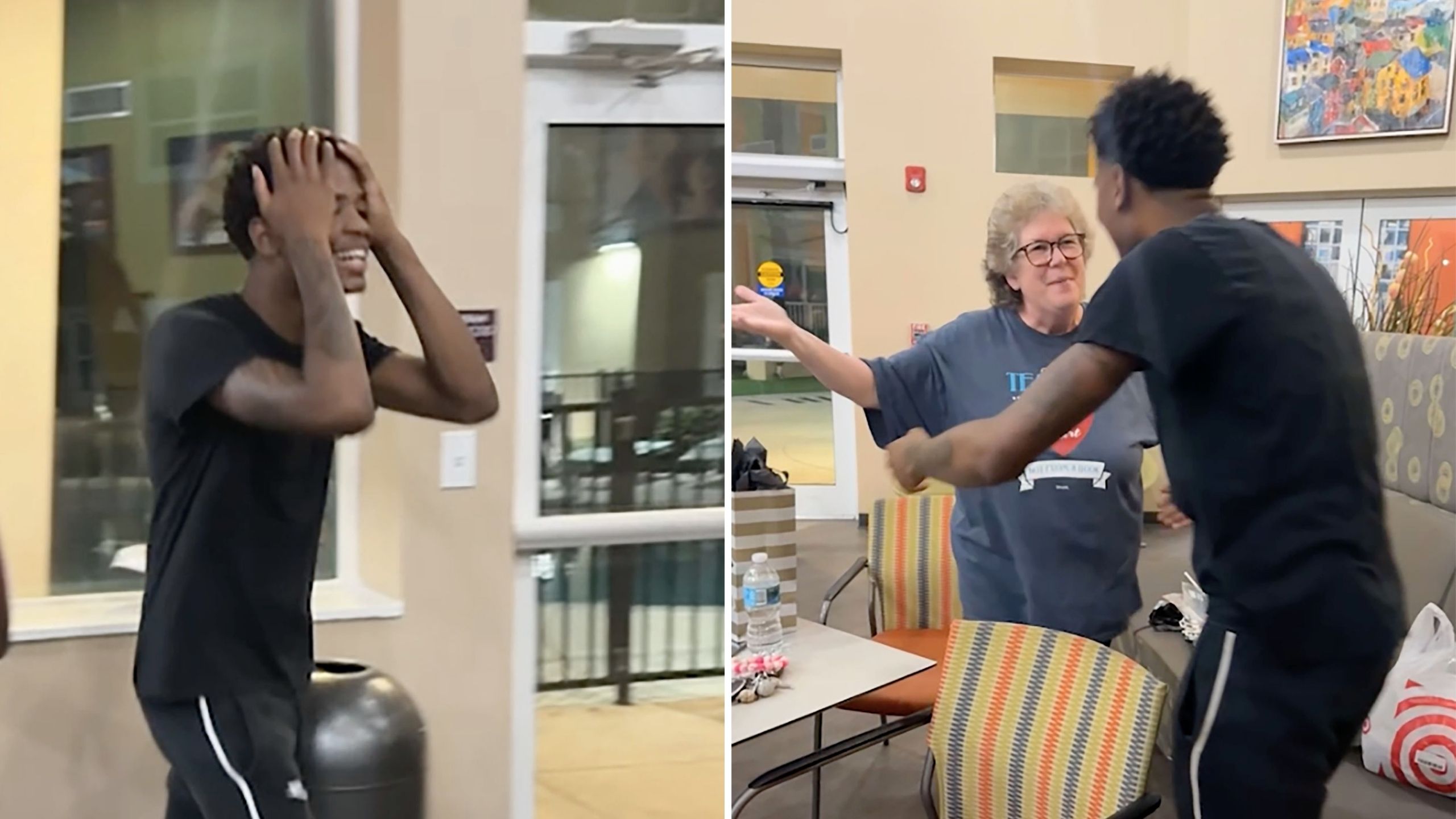 Teen Stunned When First Grade Teacher Who Set Him Off On Right Foot Flies Cross-Country To Surprise Him At Graduation