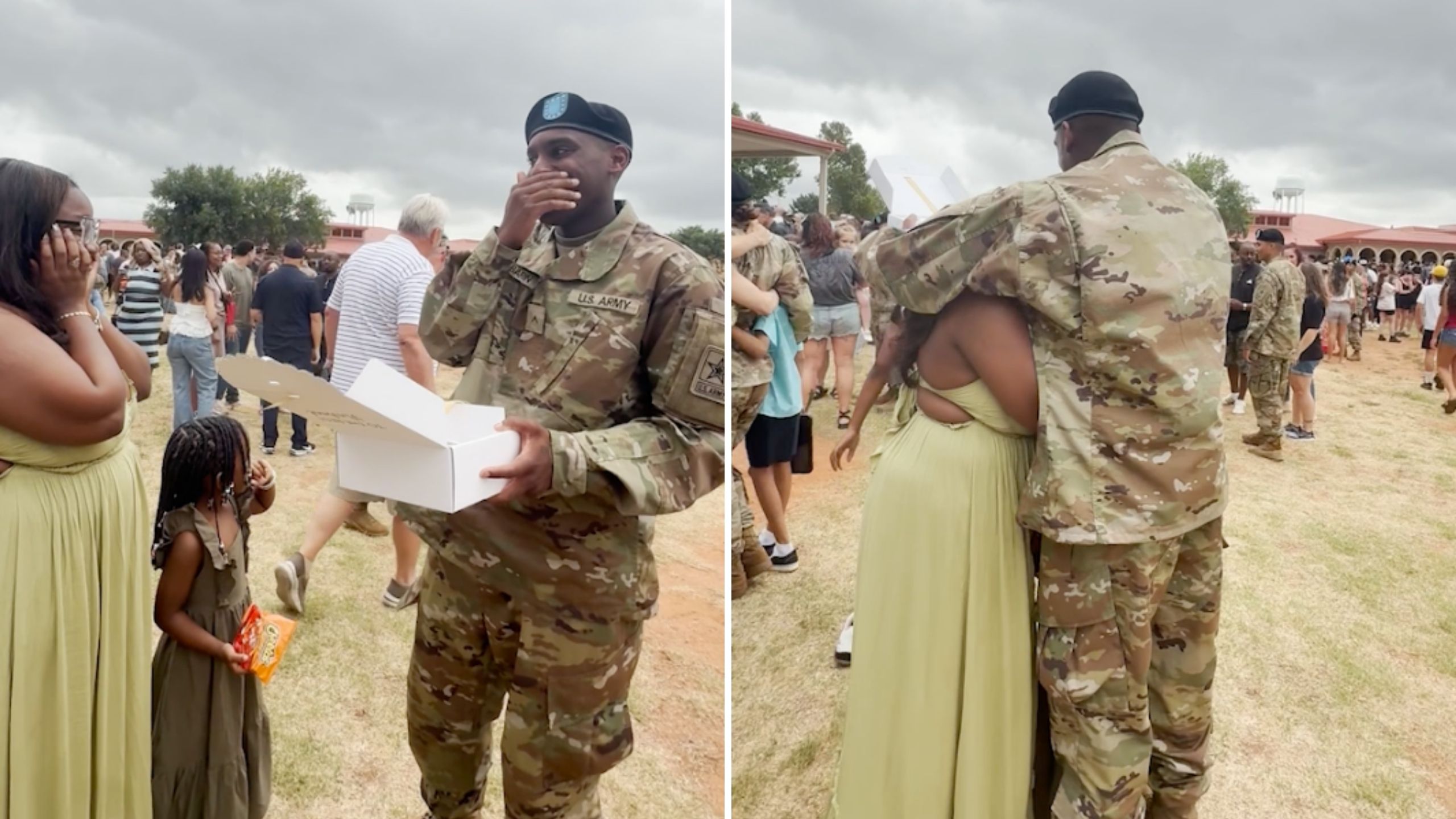 Wife Surprises Husband With Pregnancy News At Military Graduation