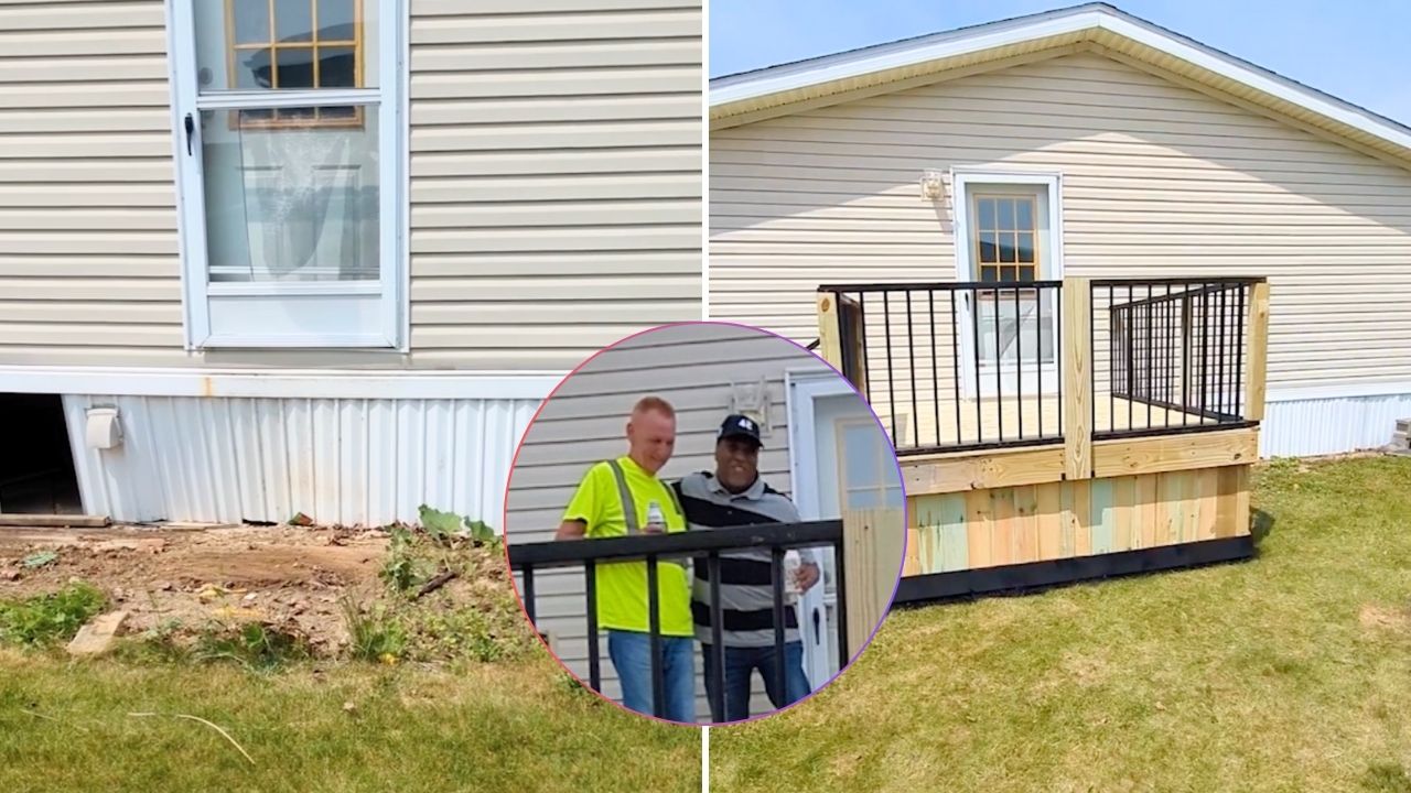 Neighbor Surprises Injured Army Vet By Building Him A Deck