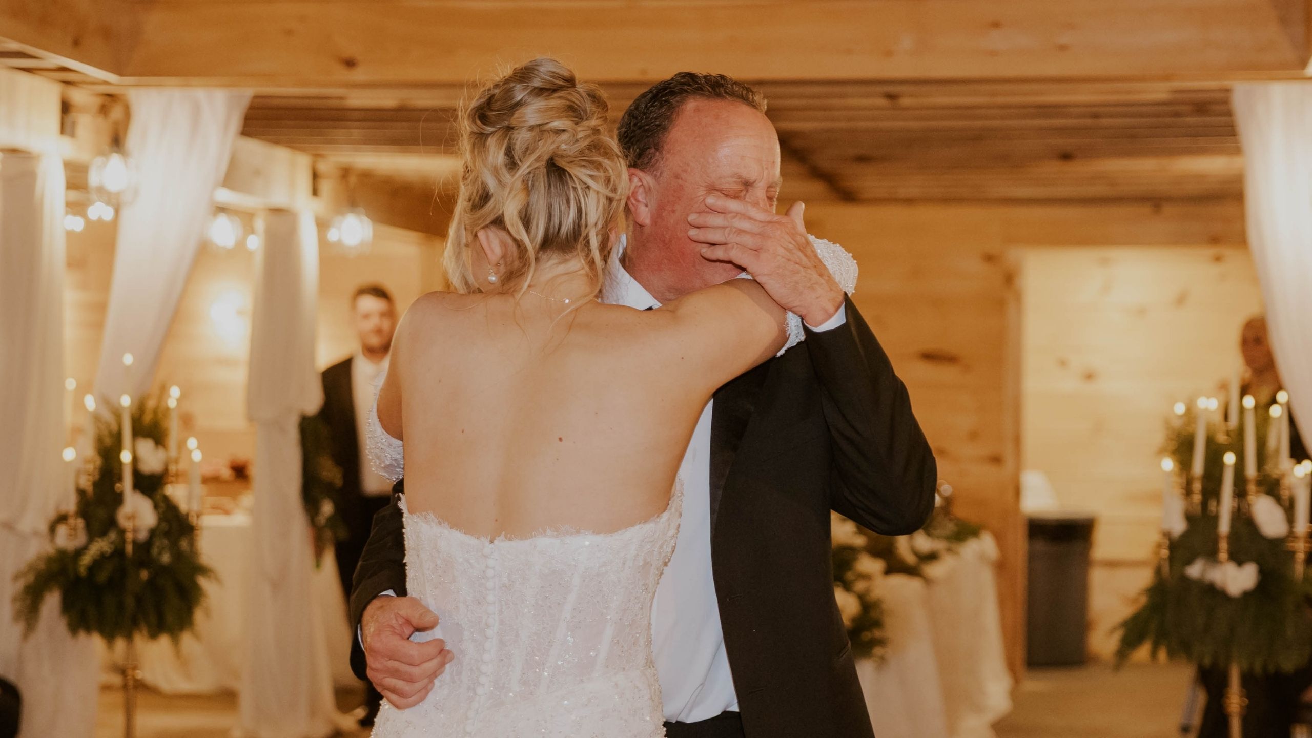 Bride Surprises Dad By Playing His Loving Messages Before Father-Daughter Dance