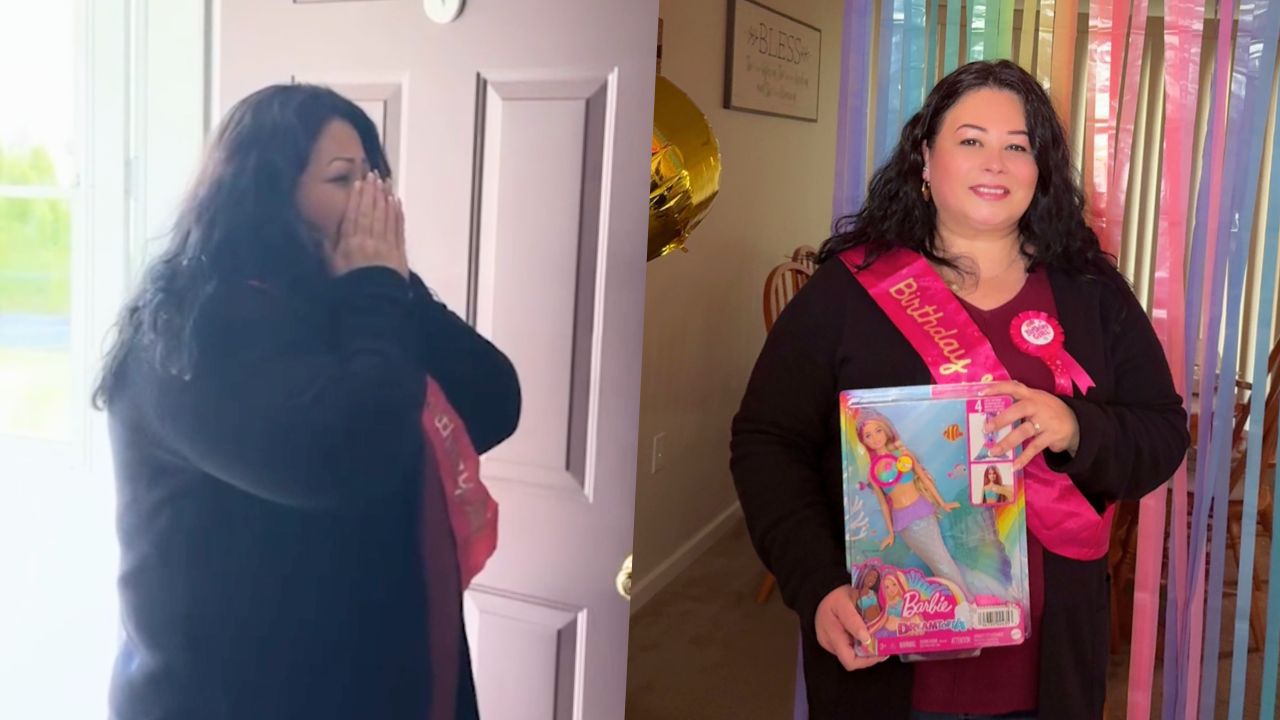 Daughter 'Heals Mom's Inner Child' By Surprising Her With Childhood Birthday And Barbie Replacement