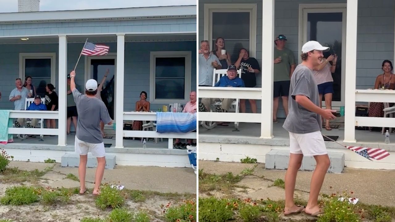 Family Prank Daughter's Boyfriend Into Caroling American Songs On July 4th