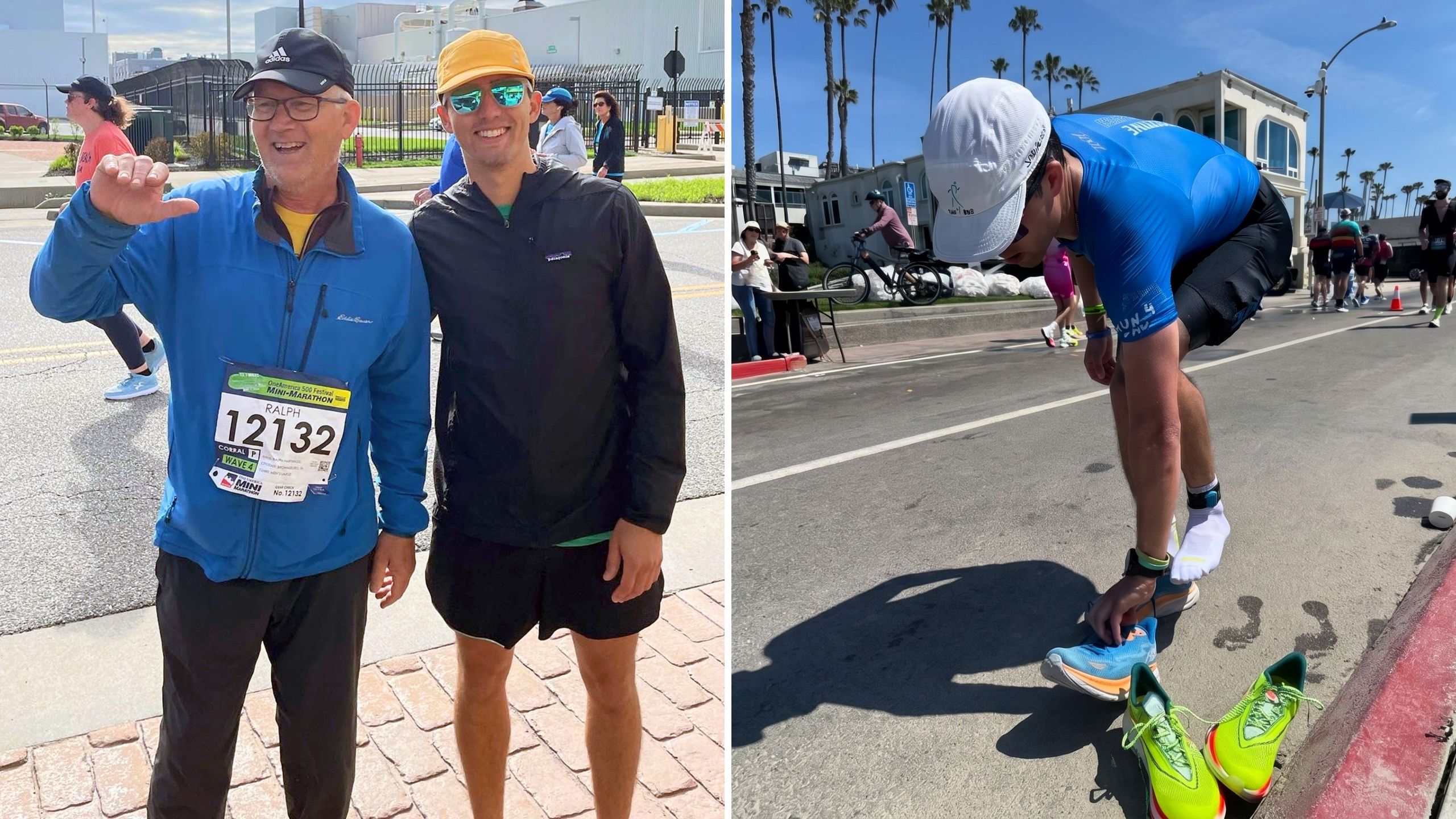 Son Changes Into Late Dad's Running Shoes To Cross Ironman Finish Line