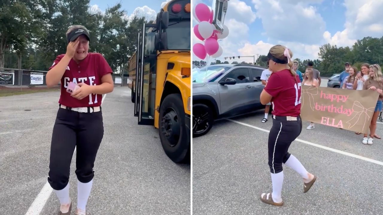 Teen Surprised With New Car While Returning From Softball Game