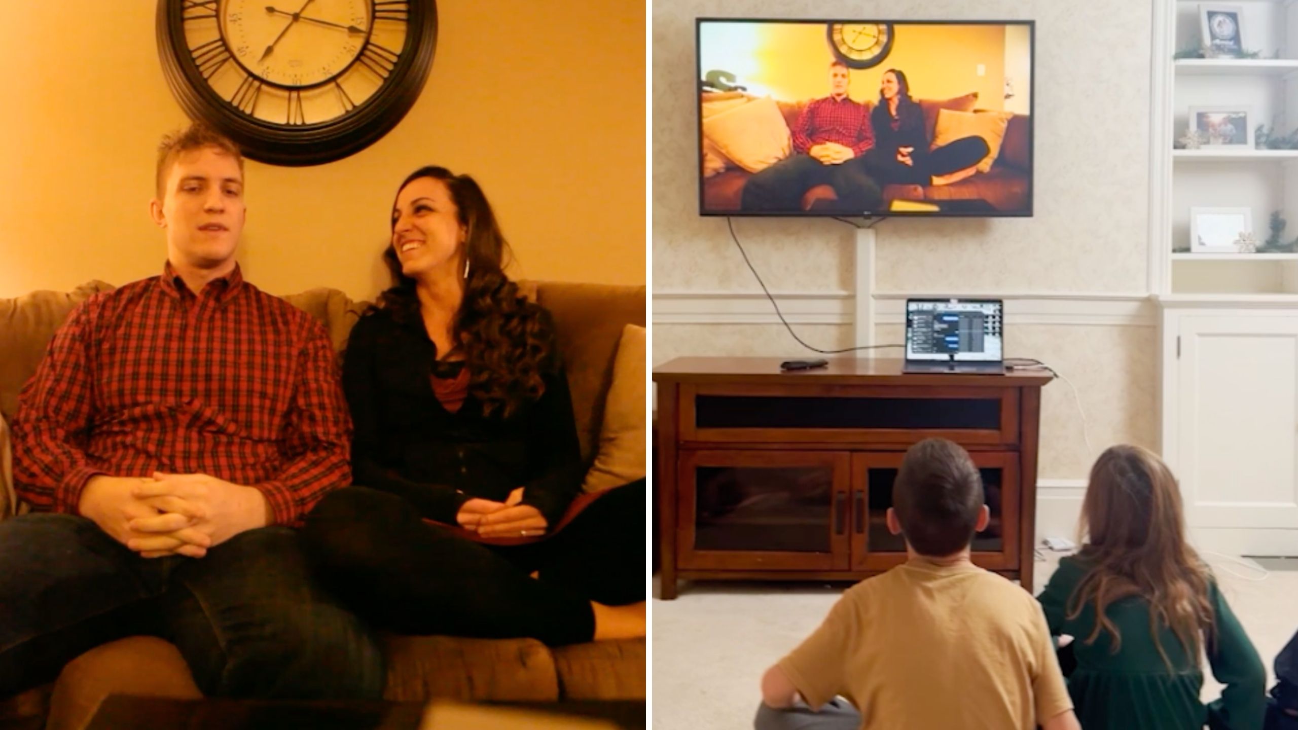 Couple Who Recorded New Year's Eve Message Each Year Watch Them Back Each Year With Kids