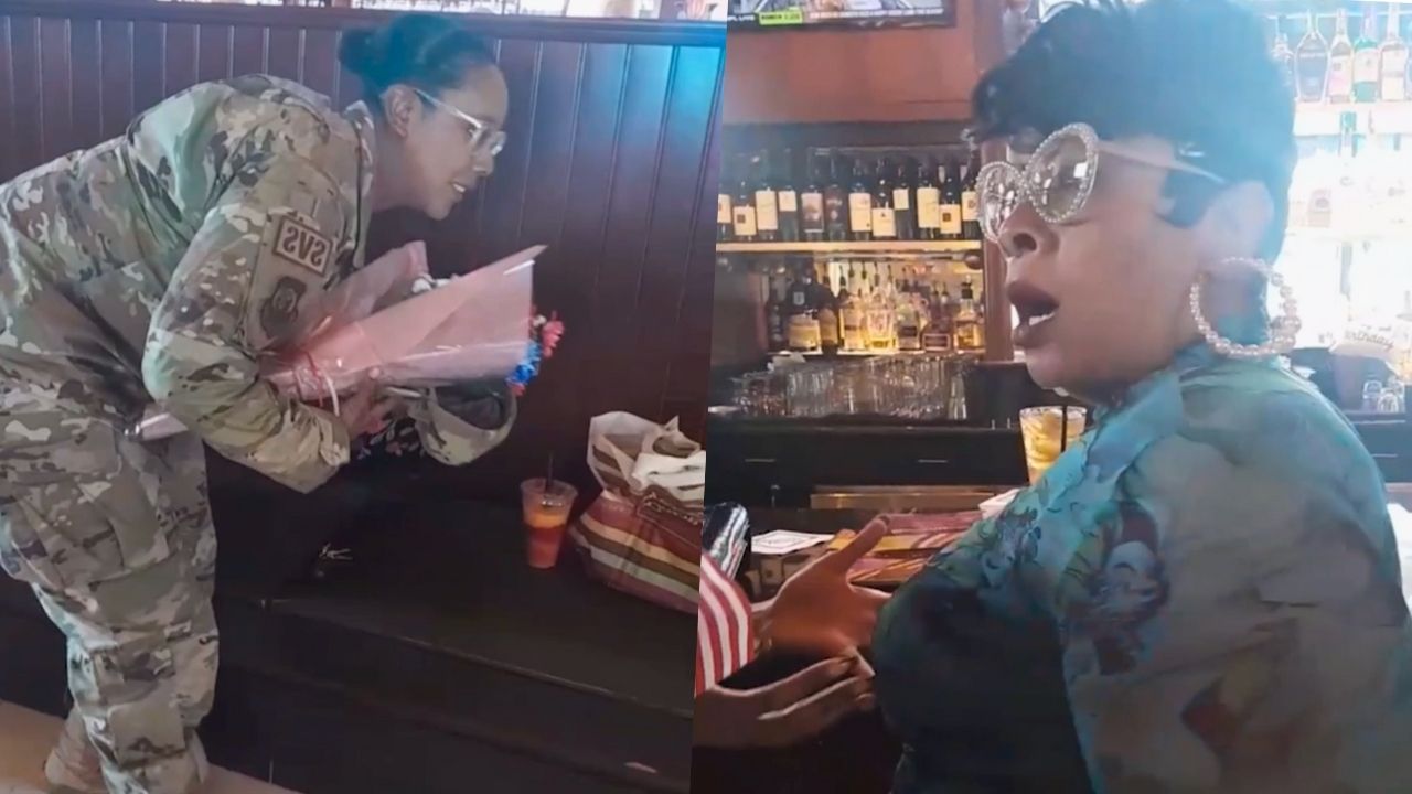 Mom's Jaw Drops When 'Best Friend' Airman Daughter Surprises Her