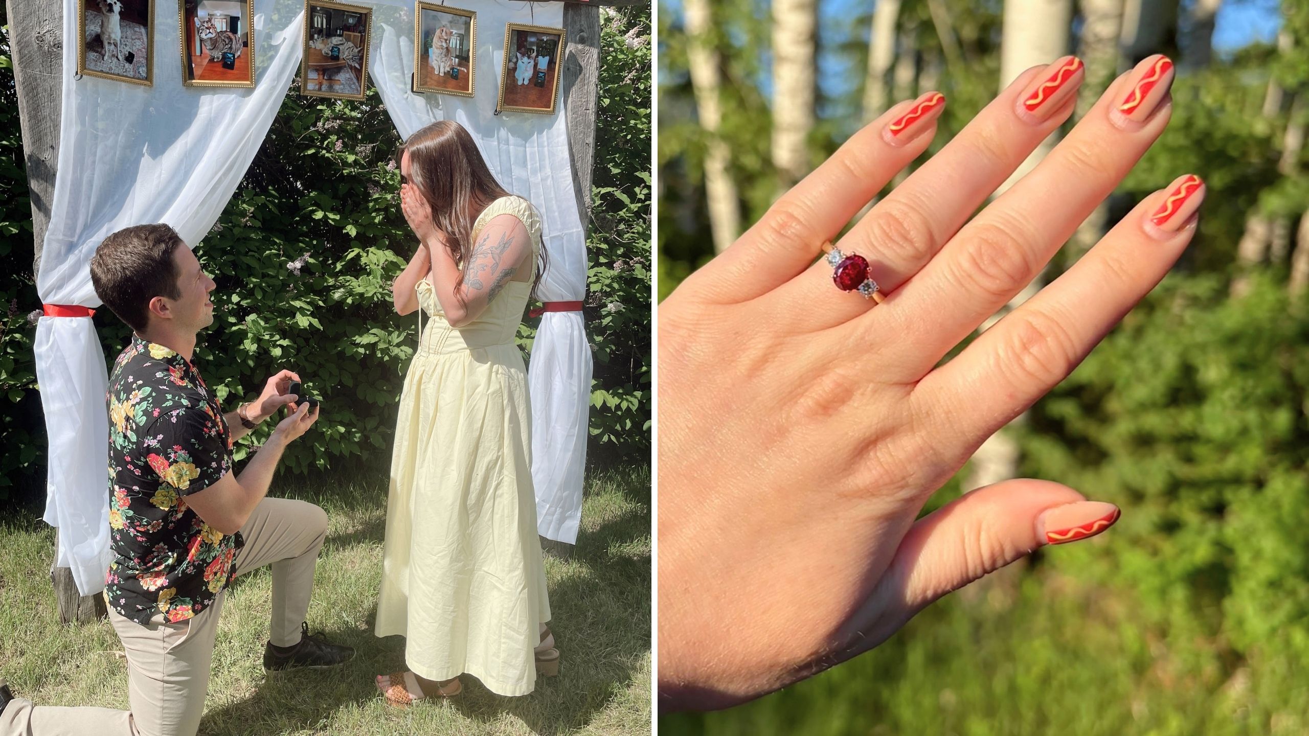 Girlfriend Follows Trail Of Signs To Surprise Farm Proposal