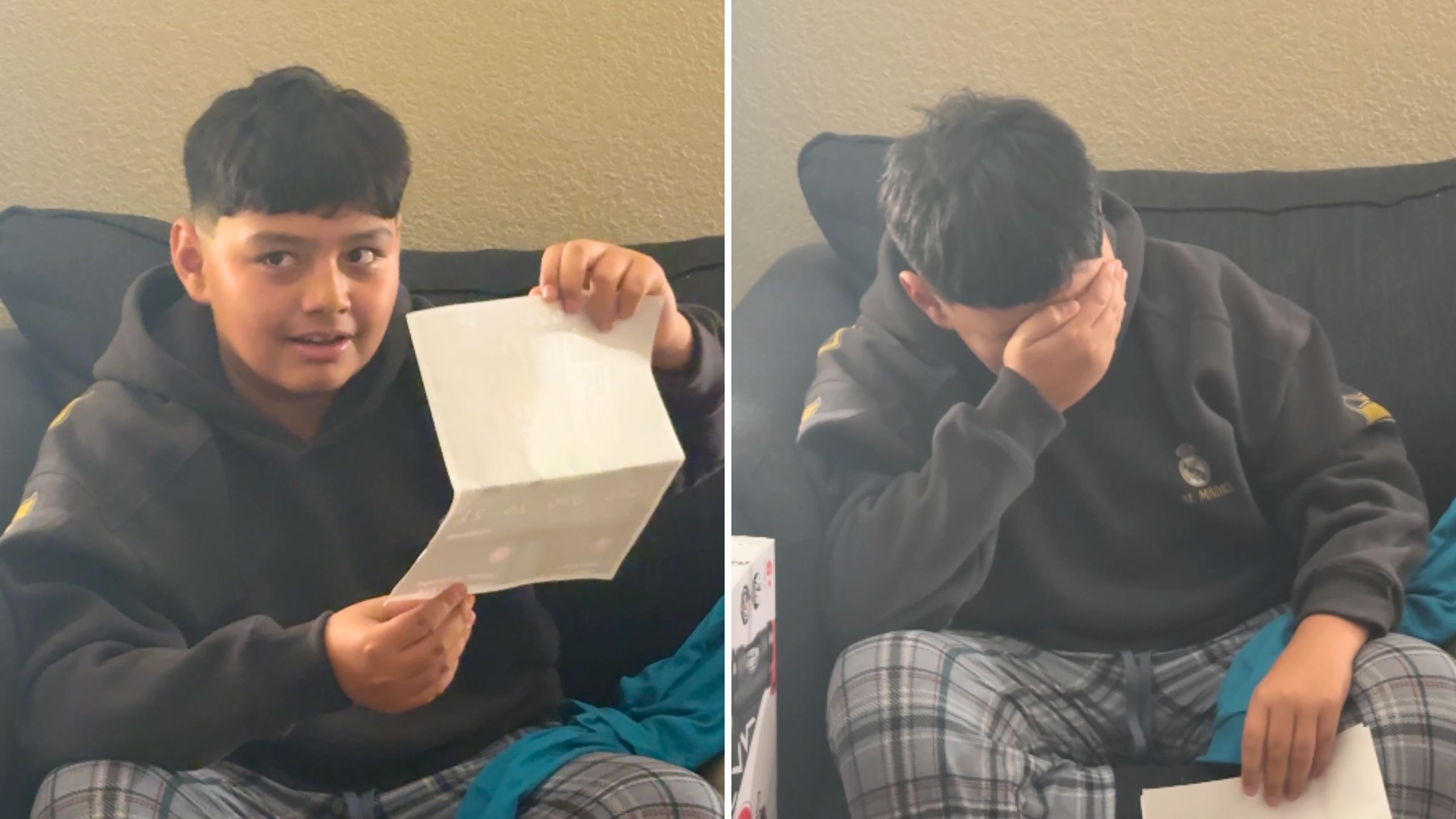Boy Bursts Into Tears When Parents Surprise Him With Soccer Tickets To See Idol Cristiano Ronaldo