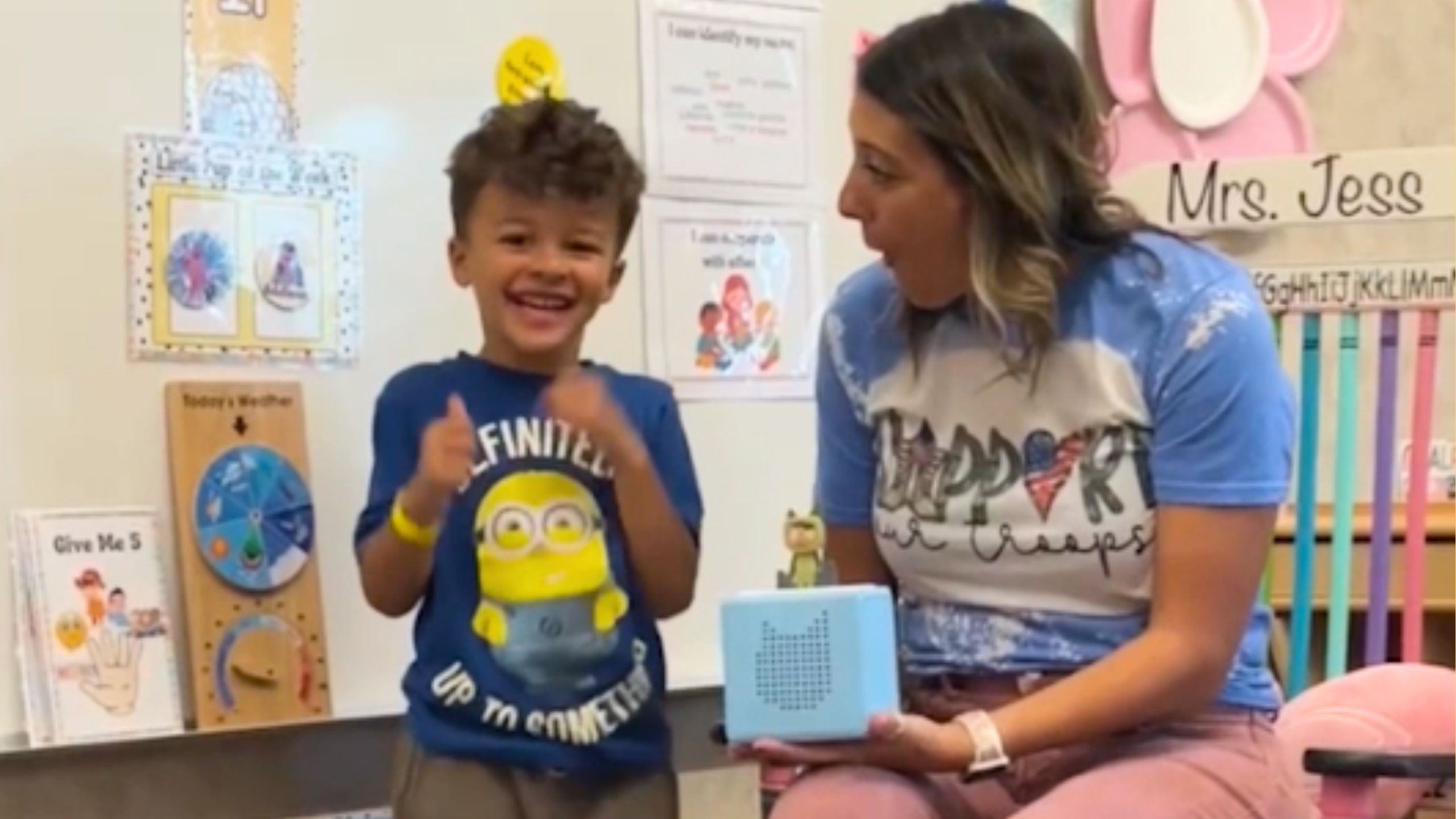 Military Dad Surprises Son With Mystery Reader Message