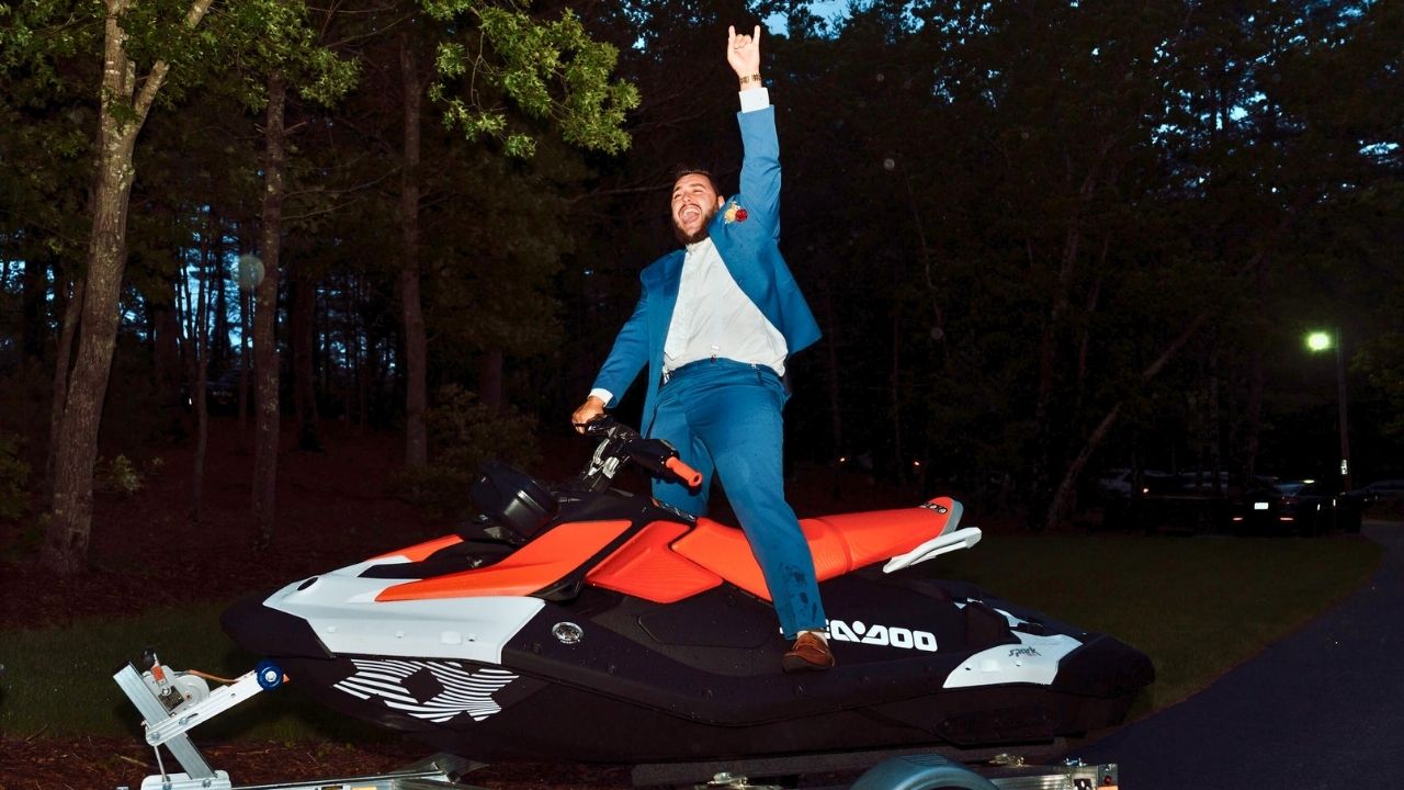 Bride Surprises Groom With His Dream Jet Ski On Wedding Day