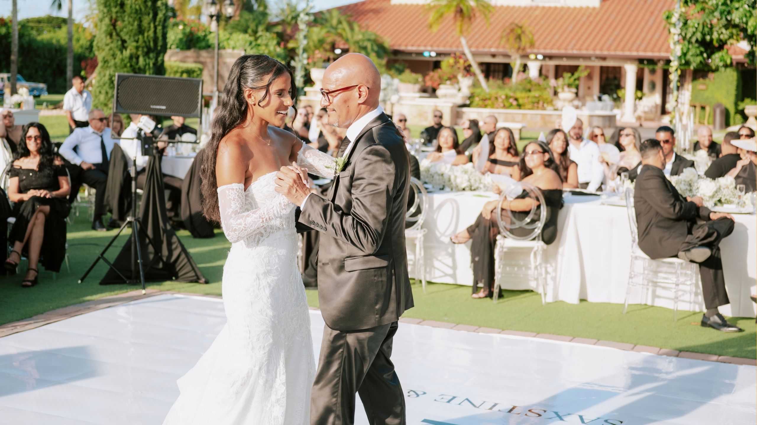 Bride Surprises Dad By Playing Recording He Made For Her When She Was Two Before Father-Daughter Dance