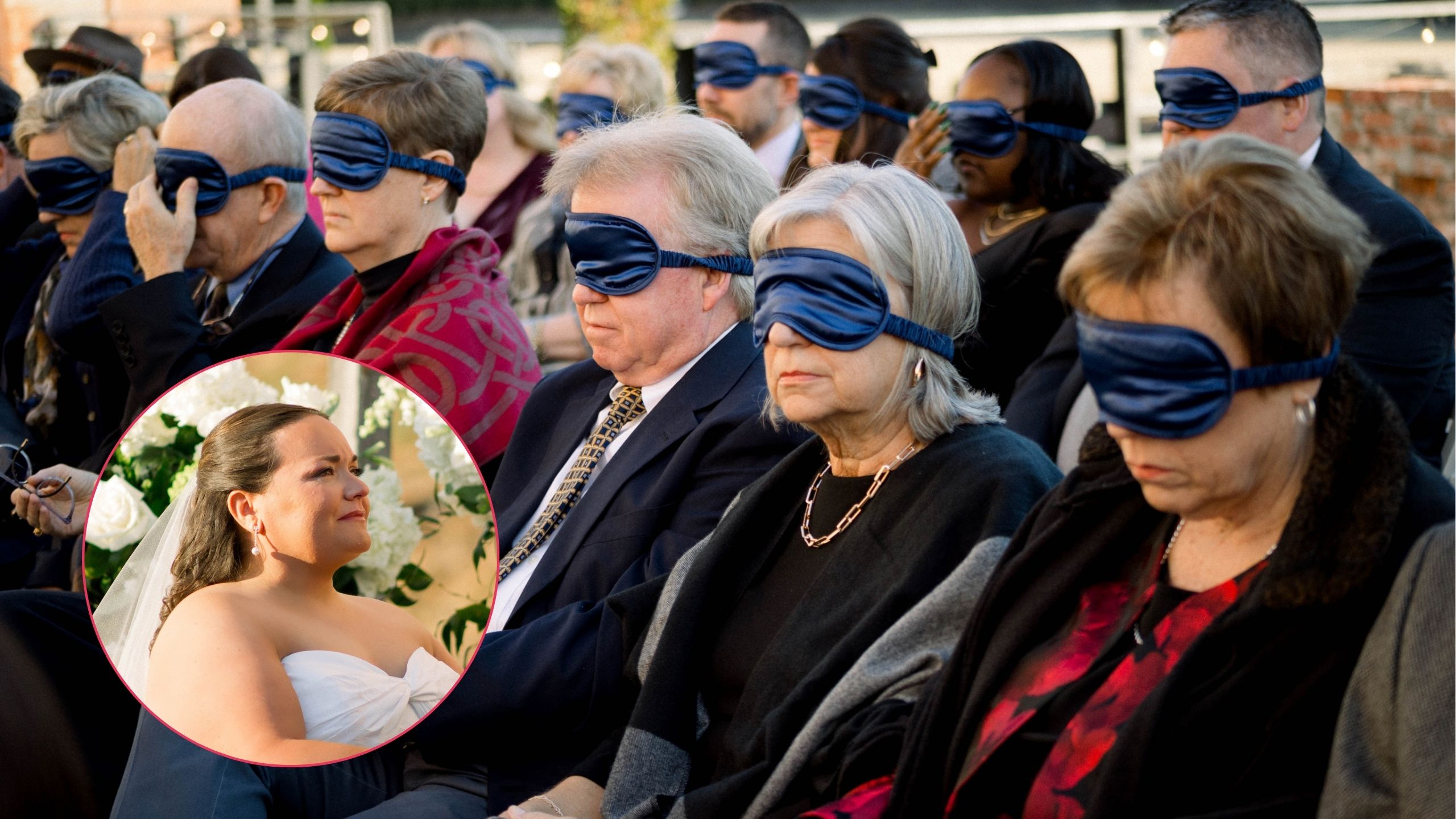 Wedding Guests Asked To Wear Eye Masks To Experience Ceremony Like Blind Bride