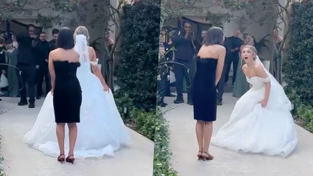 Bride Can't Believe Her Eyes When 'Military Brat' Best Friend From Childhood Surprises Her After 15 Years