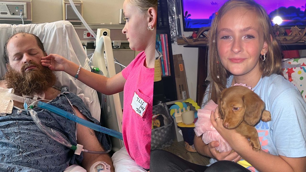 Girl Struggling With Anxiety After Dad's Accident Surprised With Sausage Dog For Comfort