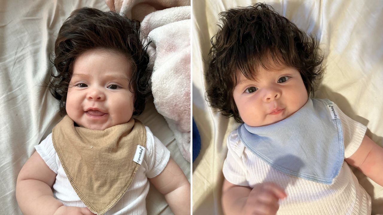 Baby Goes Viral Due To Incredible Head Of Hair