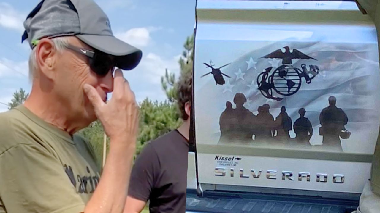 Purple Heart Vet Surprised With Tribute Artwork On Truck Saluting Seven Lost Brothers