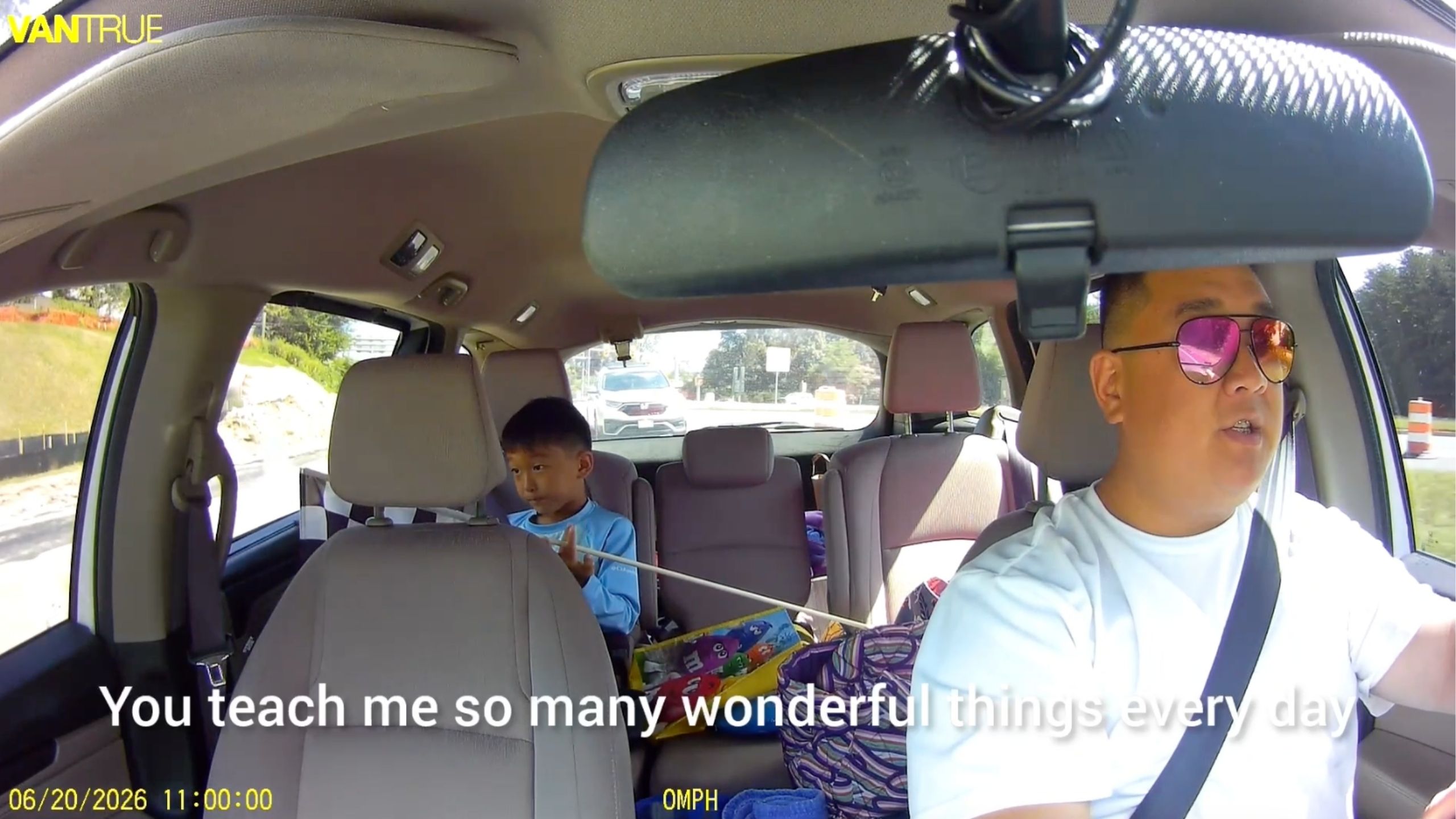 Dash Cam Video Captures Son Teaching Dad About "Big Feelings" During Traffic Incident