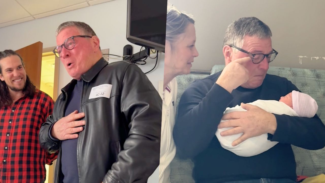 First Time Grandpa Beats Cancer To Meet Grandson Named After Him