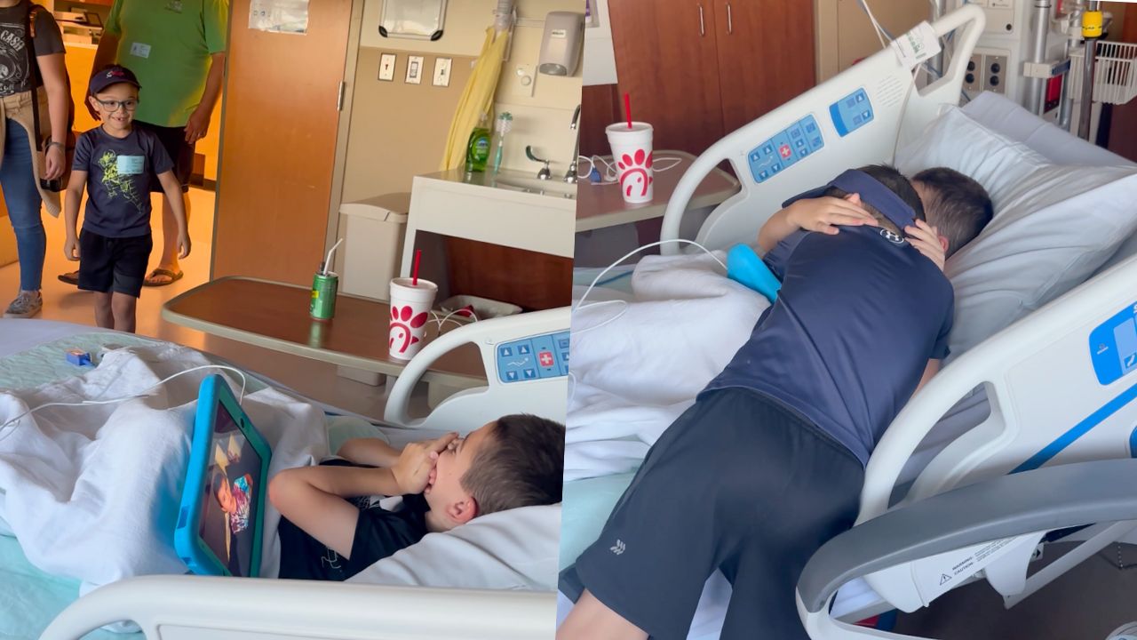 Boy Has Surprise Reunion With Twin Brother After Surgery