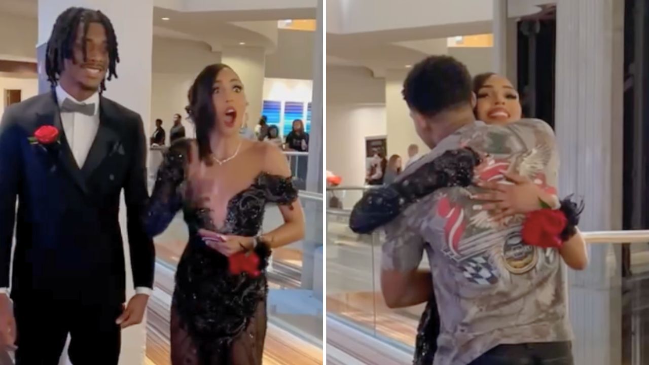 Marine Surprises Best Friend Sister At Prom Send-Off
