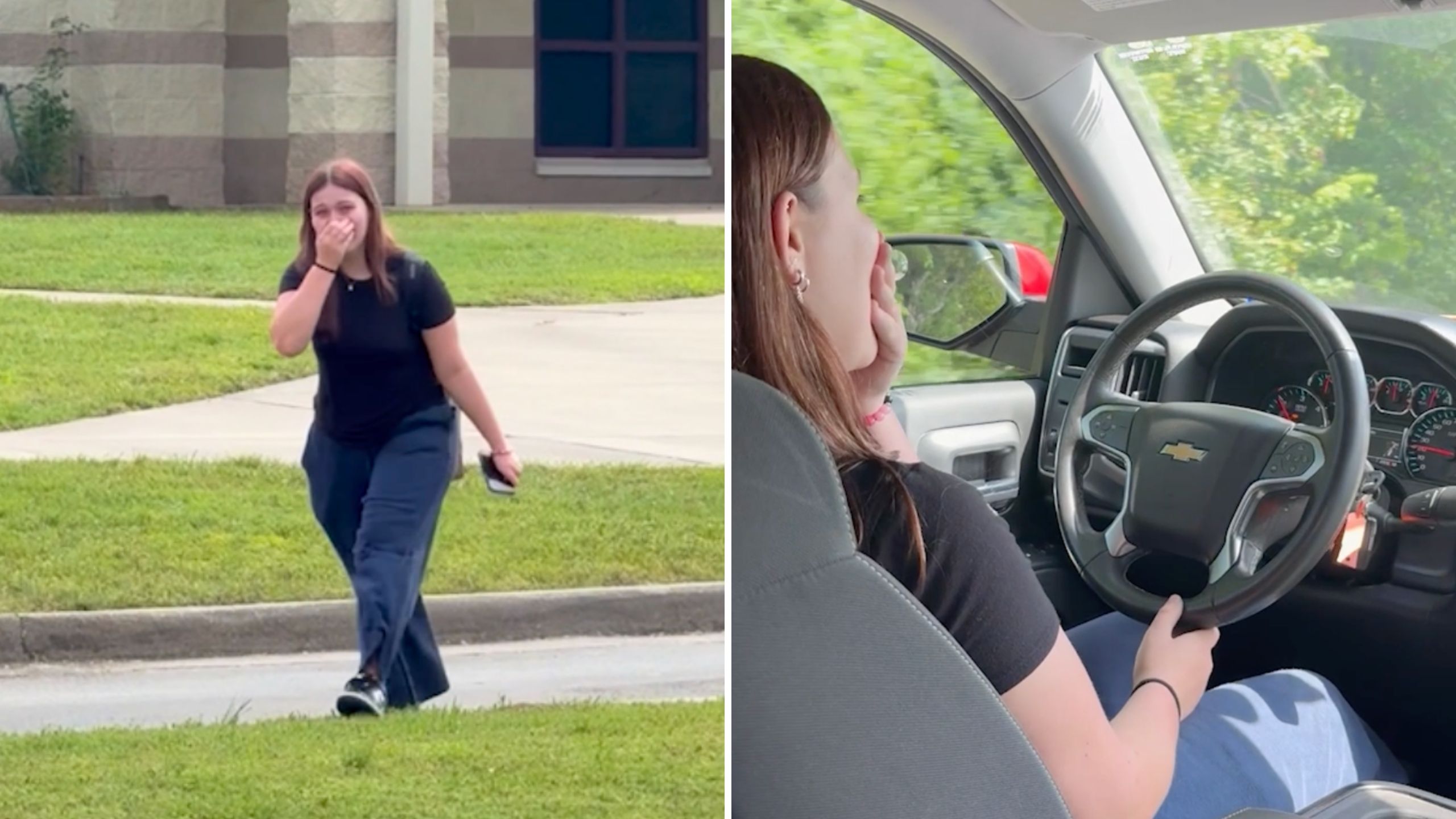 Daughter Fights Back Tears When She's Surprised With Late Grandpa's Truck