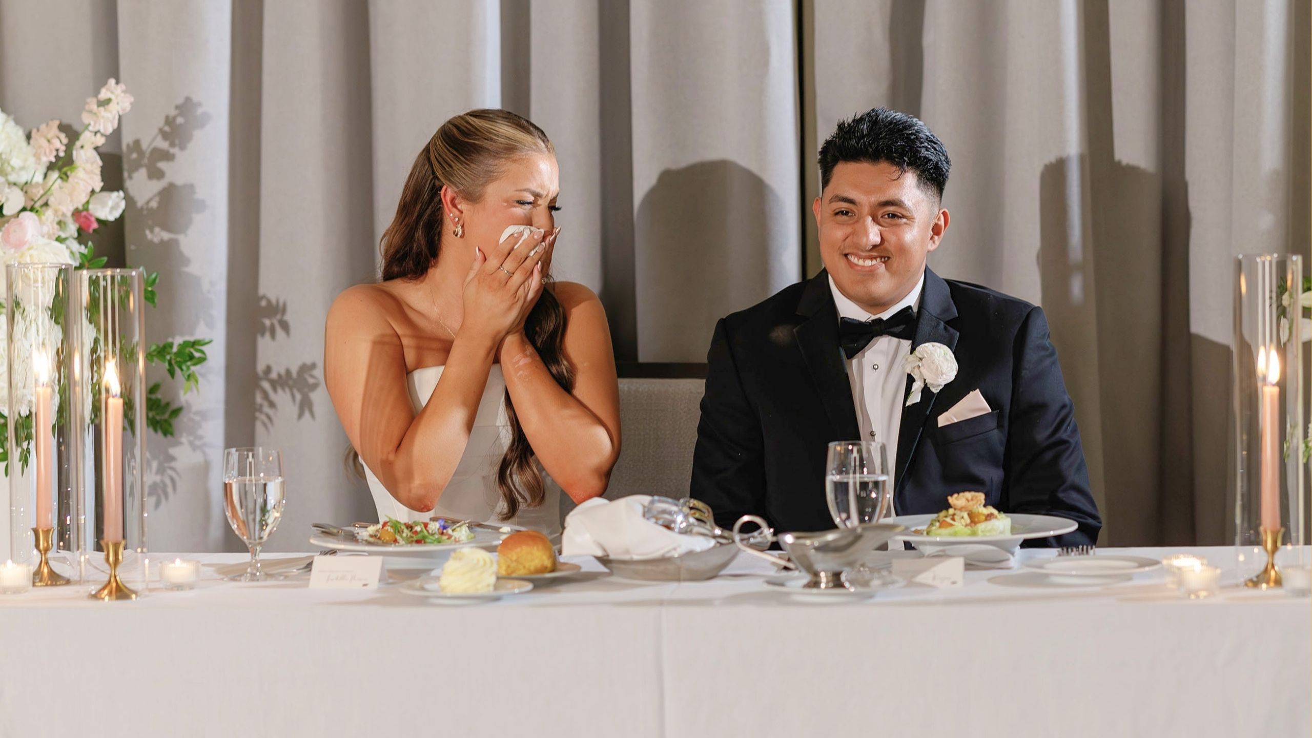 Teacher Bride Cries With Happiness When Surprised With Messages From Students